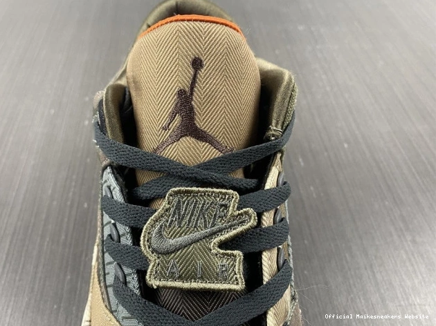 Official Maikesneakers Patchwork Jordan 3 DO1830-200 Camo Air Retro 0729